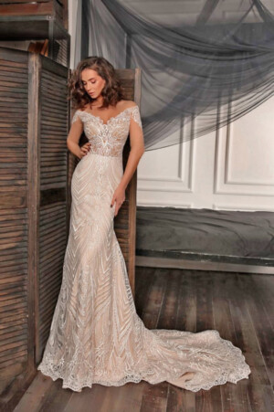 Edles Vintage Brautkleid aus Stickereispitze