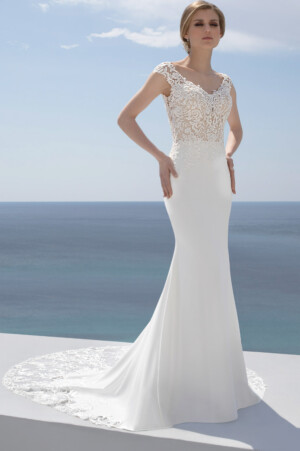 Schmales A-Linien-Brautkleid