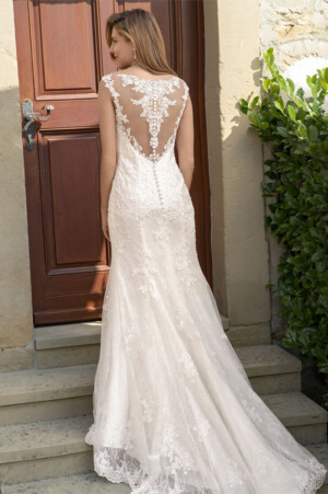 Rückseite Spitzenkleid